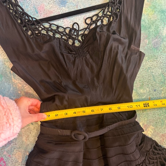 Classic 40s Black Dress - Picture 11 of 15